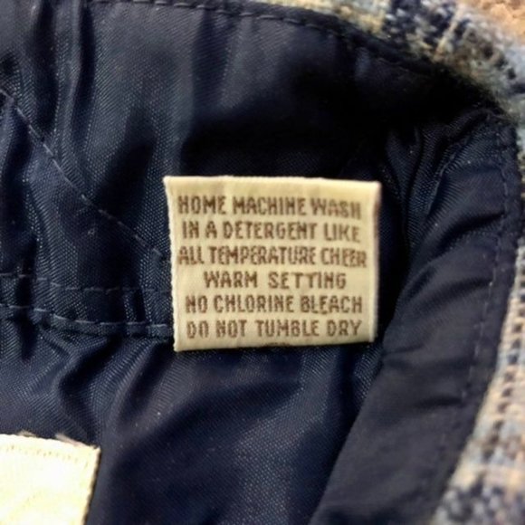 Vintage Arrow Plaid Flannel Mens M Used Wool Blend - Picture 8 of 8